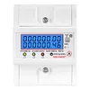 Din Rail 3 Phase 4 Wire Energy Meter AC 380V 100A 50/60Hz Wattmeter KWh Meter