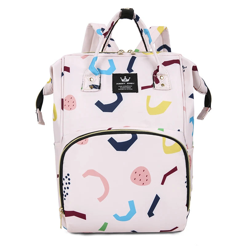 Sinksredesign Oxford Zipper Printing Backpacks Multiple Compartment Pockets Large Capacity Mother and Baby Bags for Women 2025 Anti Theft Casual Daypacks & Backpacks