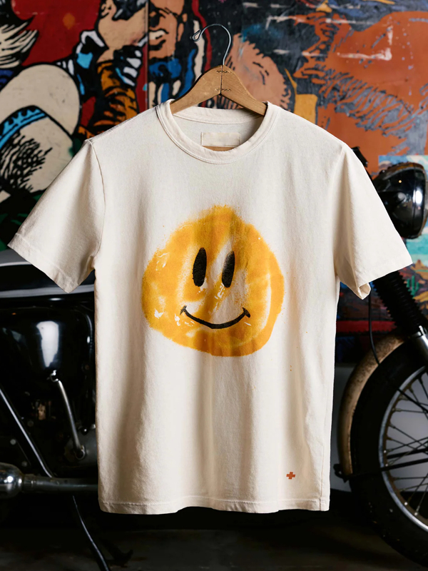Vintage Hand-painted Casual Cotton Women's Short Sleeves tjj Shicloths