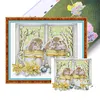 (Multi Style)Butterfly-Partial Embroidery 2 Strands 14CT Stamped Cross Stitch-45*35CM