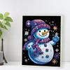 (US Local)Snowman Special Shaped 5D DIY Diamond Art Painting Notebook Kit for Beginners