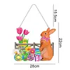 DIY Special Shaped Diamond Painting Easter Egg Bunny Festival Hanging With Lamp String Kit