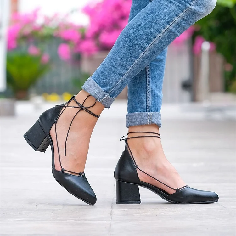 Pointed Ankle Strap High Heel Sandals ABBY - AstarShoes