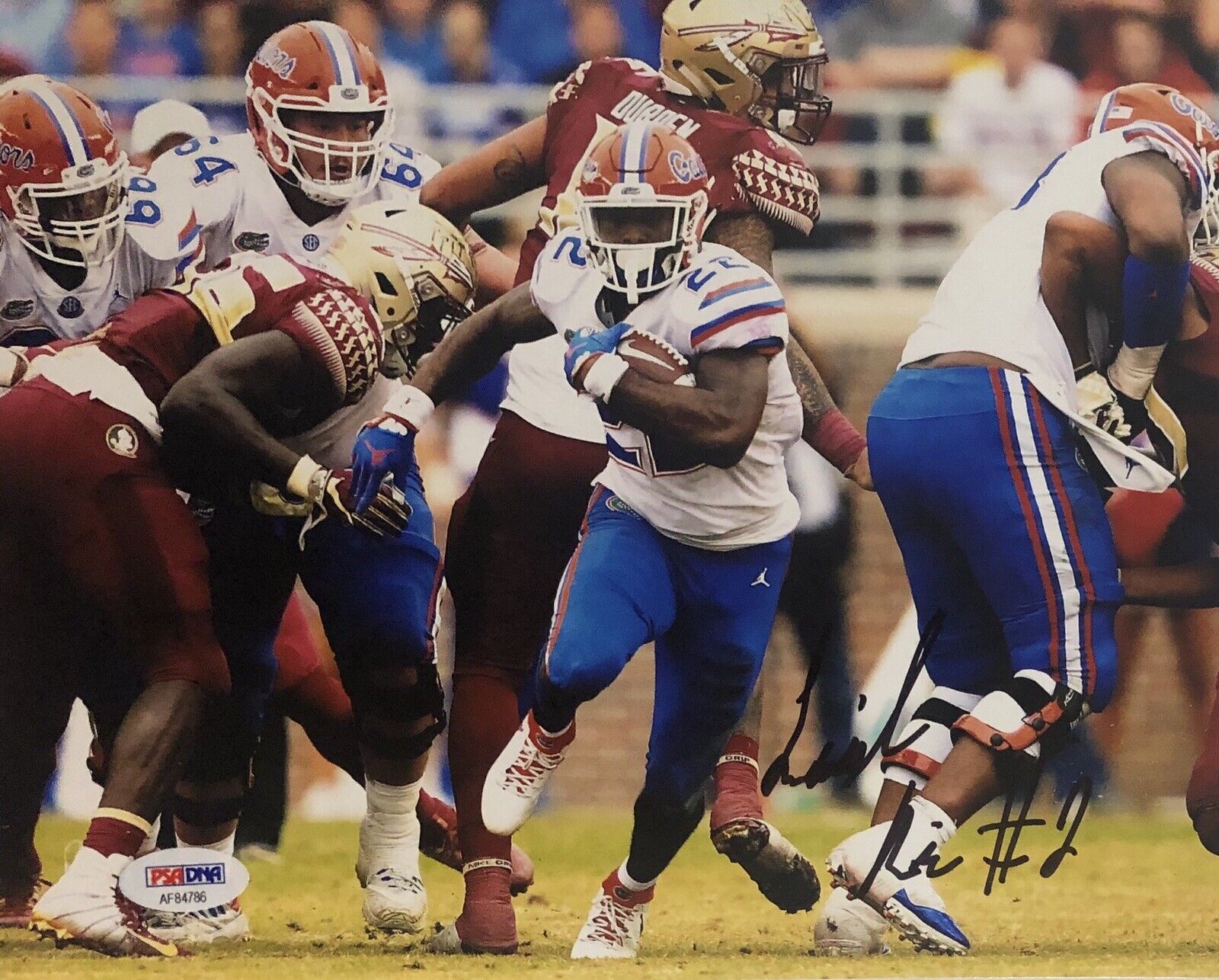 Lamical Perine Signed Autographed Florida Gators 8x10 Photo Poster painting Champs Psa/Dna