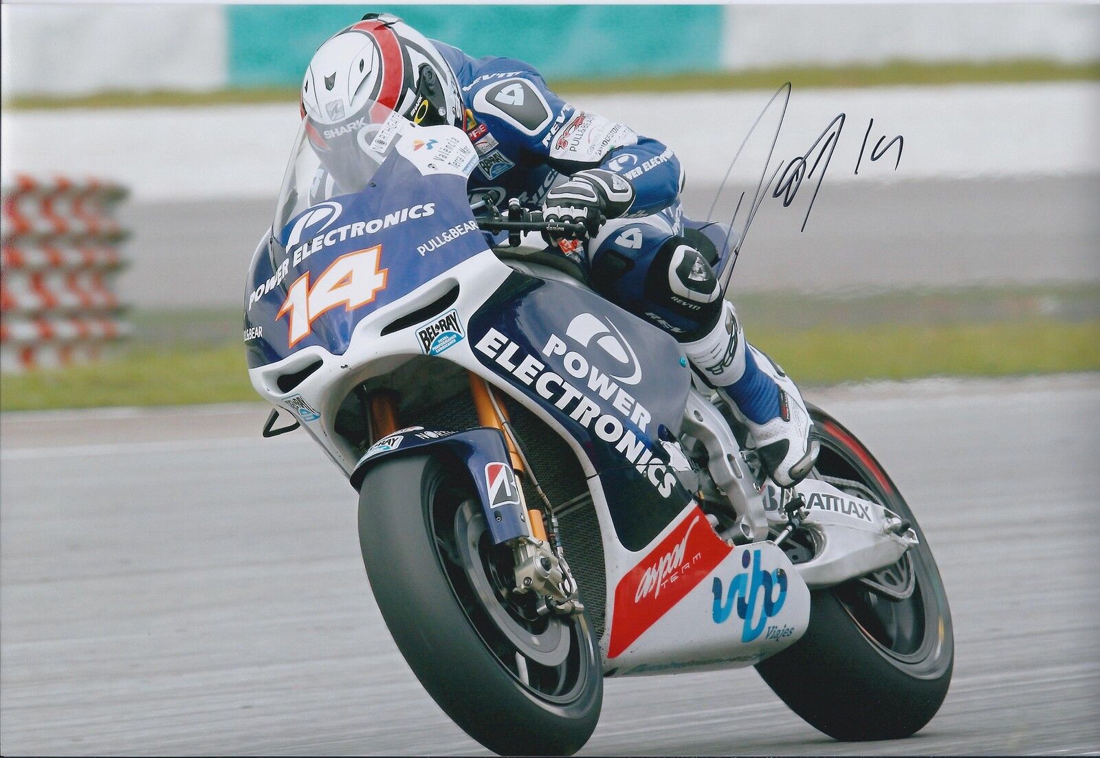 Genuine Randy De Puniet Autograph ASPAR APRILIA SIGNED 12x8 Photo Poster painting MOTOGP AFTAL