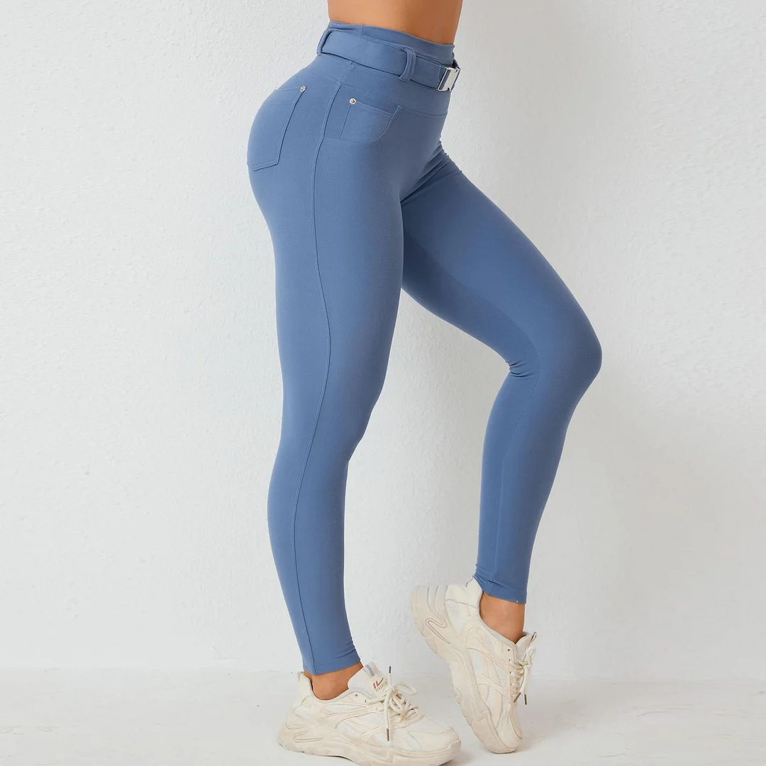 Toloer Toloer Fast Dry Tight Yoga Pants Can Adjust Waist Circumference Fitness Pants Wear Sports Belt Pants-Outfit Ideas