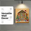 (25x25cm)DIY Pearl Painting Xmas Framed Handmade Pearl Material Art Kit Living Room Decor