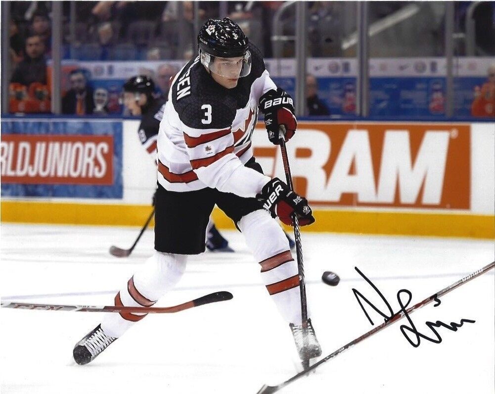 Team Canada Noah Juulsen Signed Autographed 8x10 Photo Poster painting COA A1