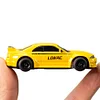 R02 1/64 Full-Scale Mini Remote Control Car 2.4GHz, 1m/s Speed, Rear-Wheel Drive, Equipped With LED Lights and a Portable Carrying Bag.