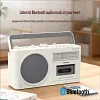 6519 Retro Audio System: Cassette Player, Tape Recorder, Recorder, Radio, Bluetooth Speaker