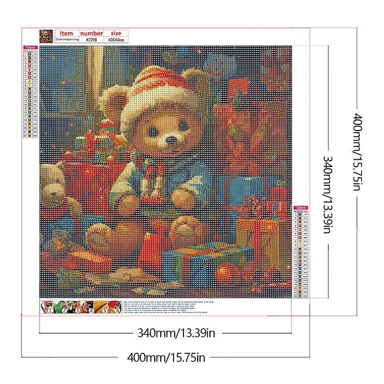 DIY Diamond Painting Winnie Pooh Diamond Art, 5D Bear Full Drill Cross Stitch Embroidery Kits