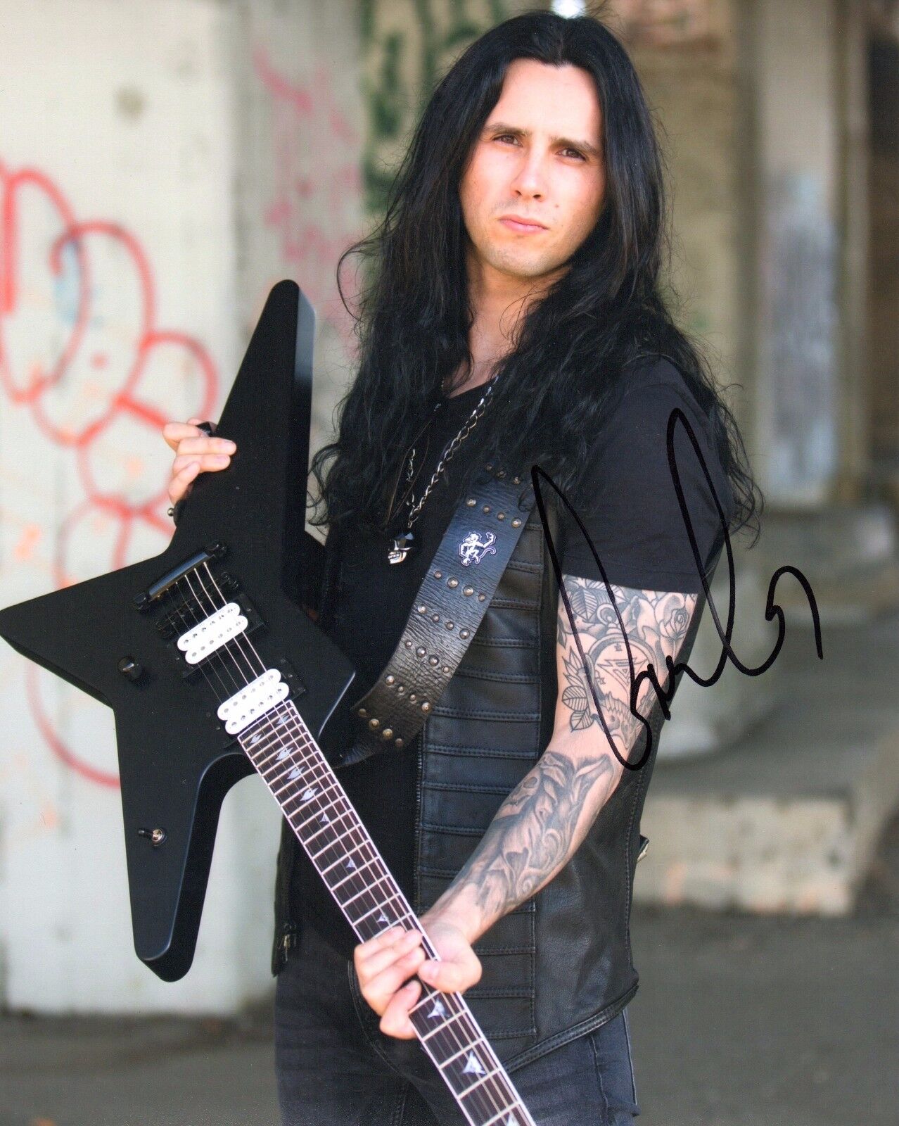 GFA Firewind Guitarist * GUS G * Signed Autograph 8x10 Photo Poster painting PROOF AD4 COA