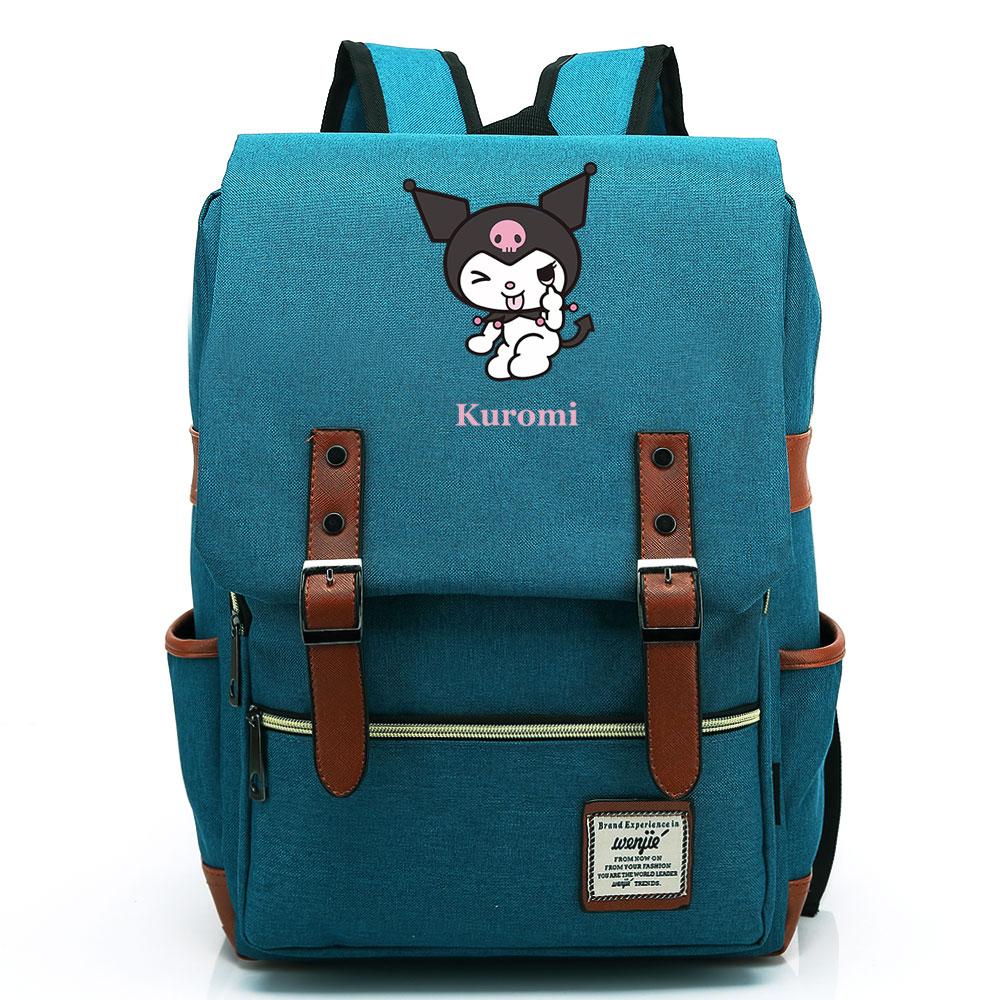 Mayoulove Kuromi Backpack Cute Design Lightweight Perfect For School And Outdoor Activities-Mayoulove