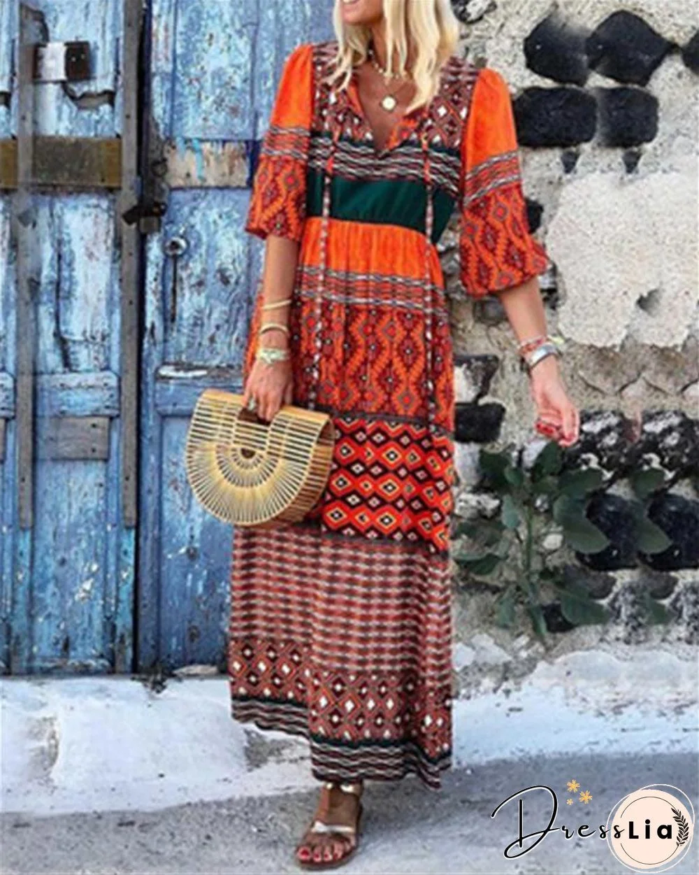 Bohemian Holiday Lifestyle Summer Holiday Daily Fashion Maxi Dresses