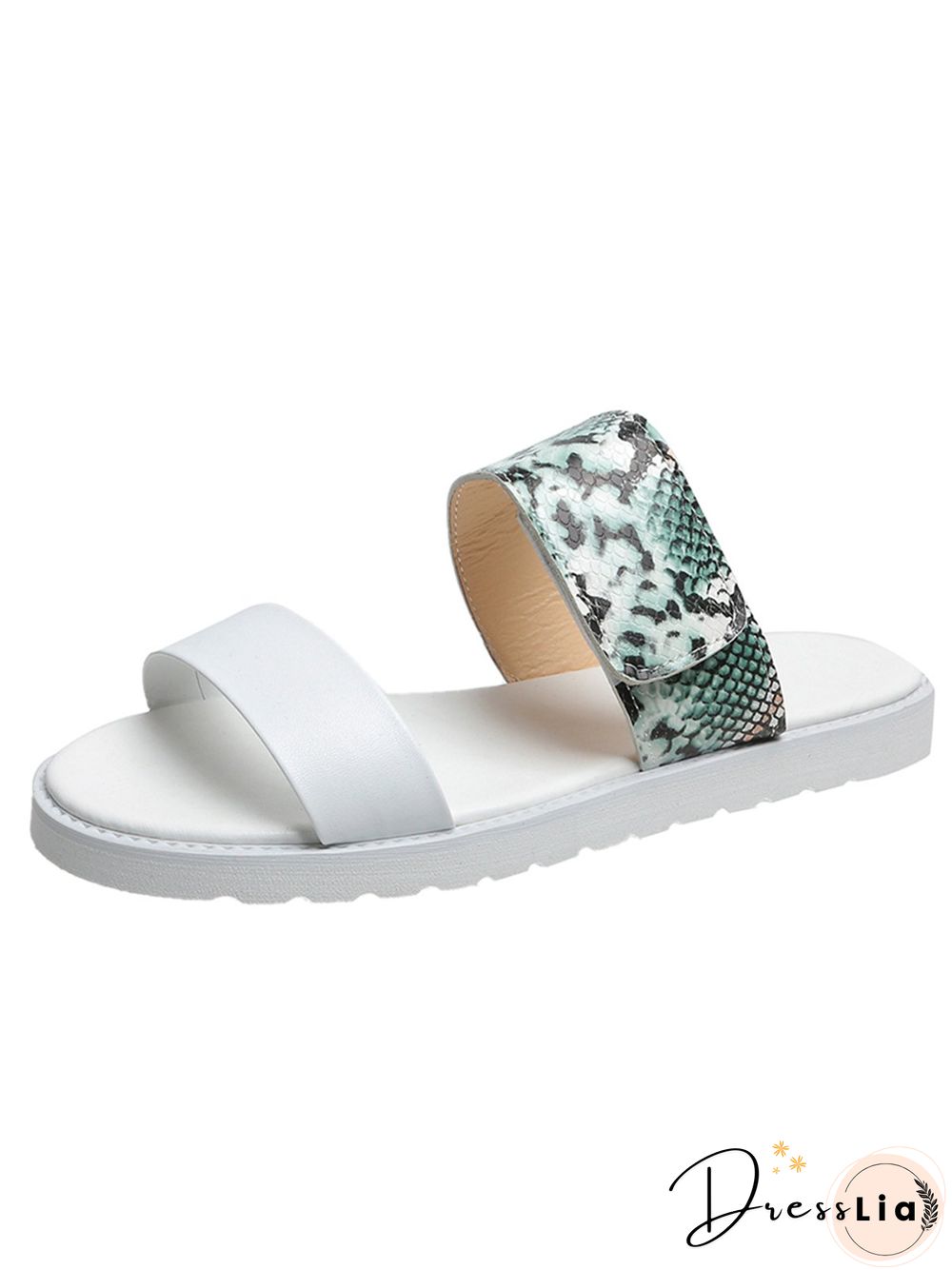 Leopard Print Snake Print Zebra Print Cow Print Strap Casual Slippers