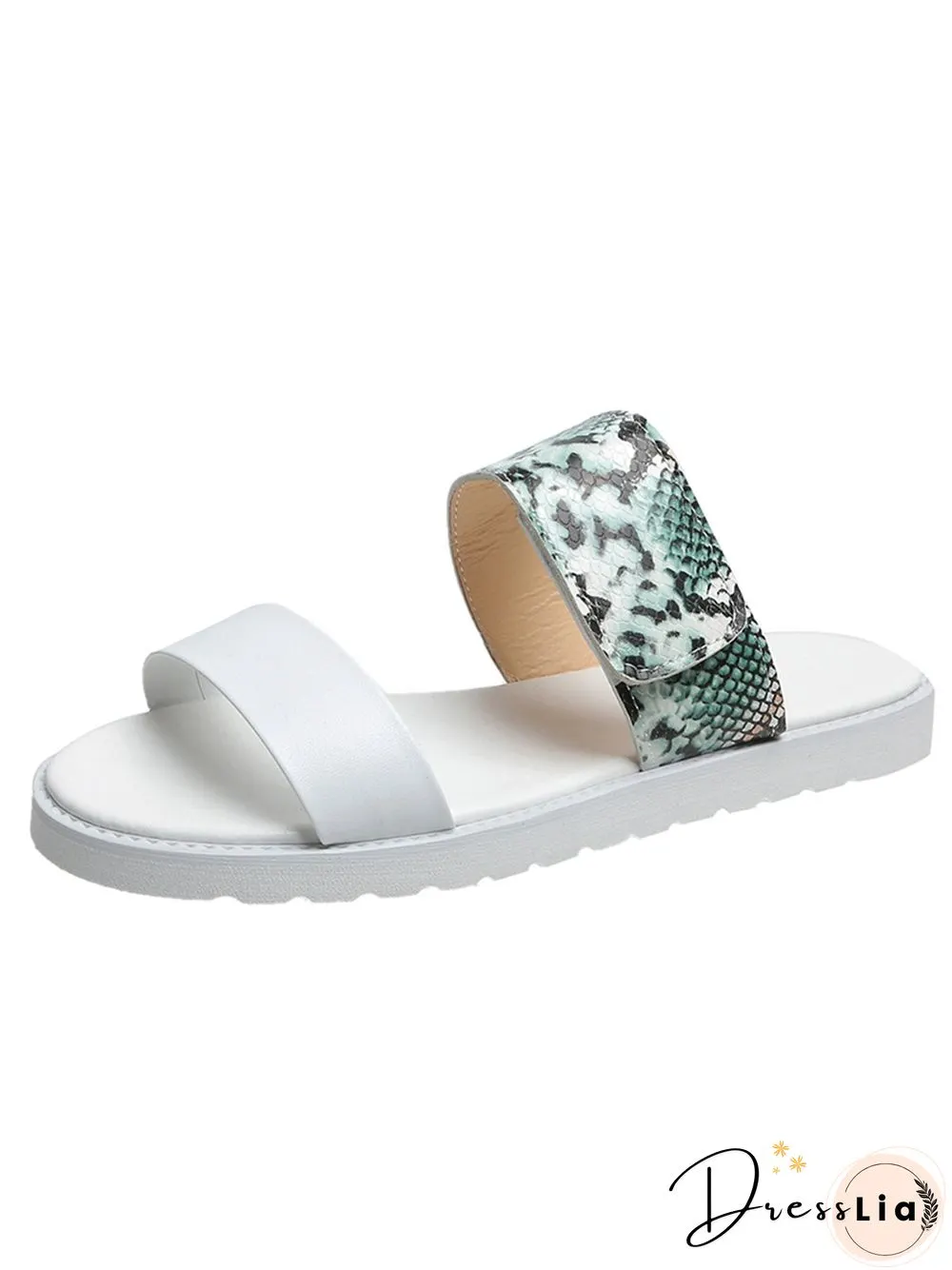 Leopard Print Snake Print Zebra Print Cow Print Strap Casual Slippers