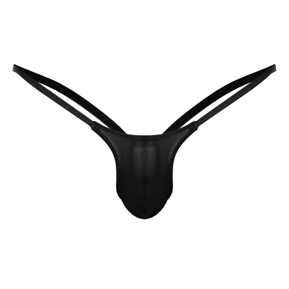 Uaang Mens Lingerie Underwear Jockstraps Bulge Pouch Stretch Open Back Bikini G-strings Thongs Briefs Underwear Sexy Panties for Men
