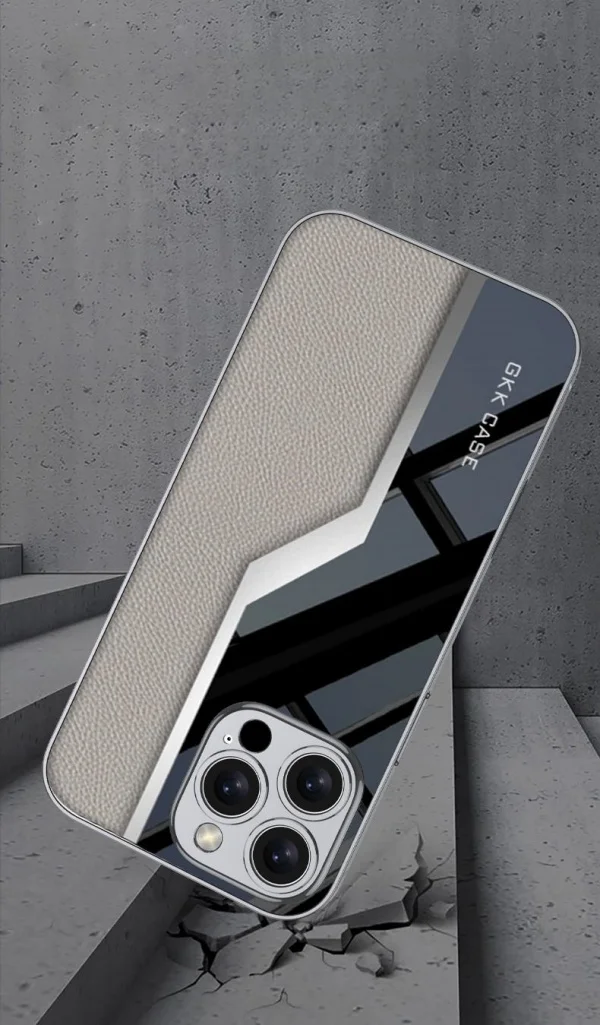 Electroplating Leather Apple Phone Case