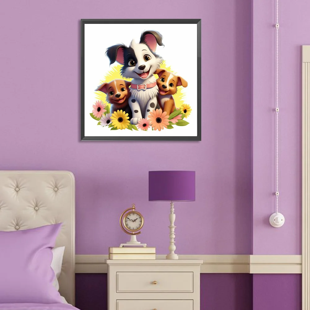 Full Round Diamond Painting 30*30cm - Puppy