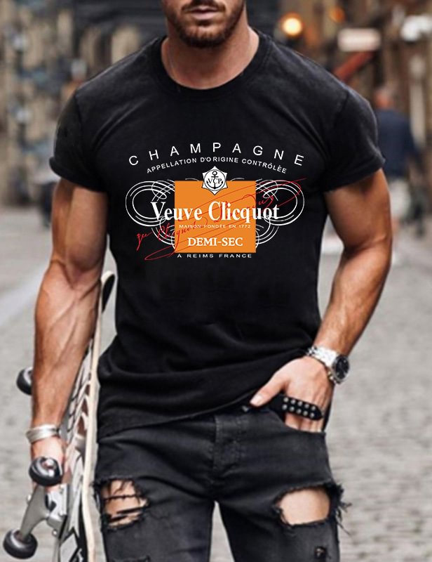 Veuve Clicquot Champagne Drink Man T-Shirt