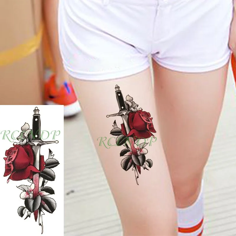 Waterproof Temporary Tattoo Sticker sexy blue red lips tattoo kiss tatto stickers flash tatoo fake tattoos for girls women