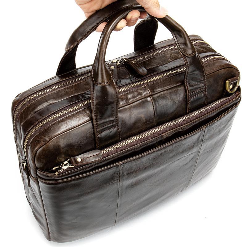 Large Capacity Waterproof Business Soft Durable Briefcase