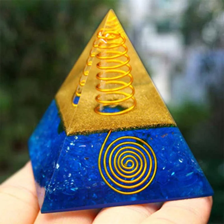 Lapis Lazuli Stone Orgone Pyramid