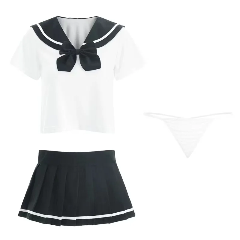 Uveng Sex Lingerie Sexy Jk Uniform Student Girl Dress Hot Performance Suit Sailor Suit 100 Folded Skirt Dress Suit