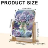 (US Local)DIY Flower Diamond Painting Kit Rotatable Mirror w Diamond Painting Jewelry Box