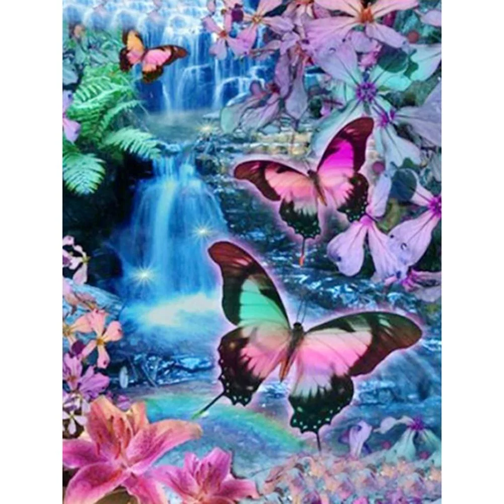 Big Size Square Diamond Painting - Butterfly (40*50cm)