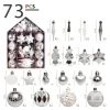 73PCS Home Christmas Tree Hanging Decors Gift Set