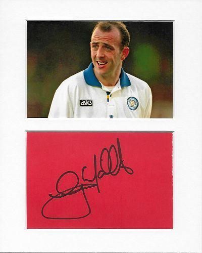 Gary McAllister Leeds United genuine authentic autograph signature and Photo Poster painting COA