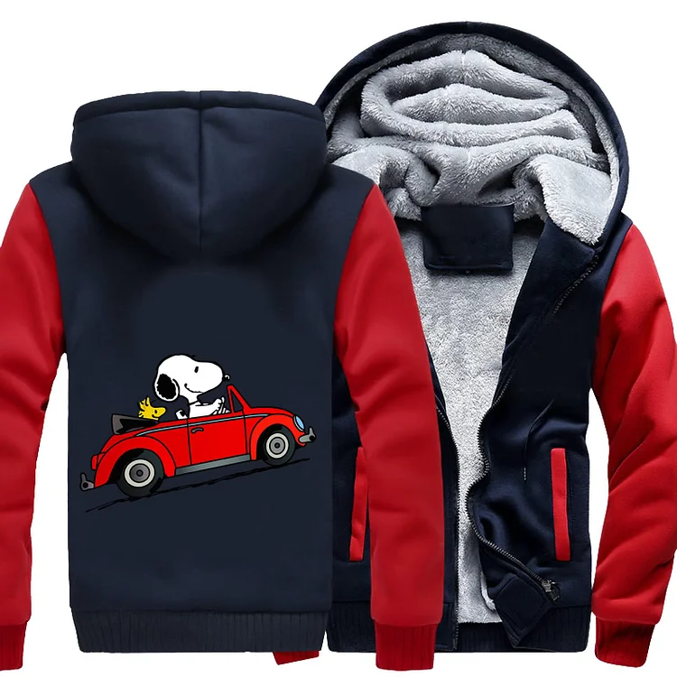 Car Snoopy, Snoopy Fleece Jacket