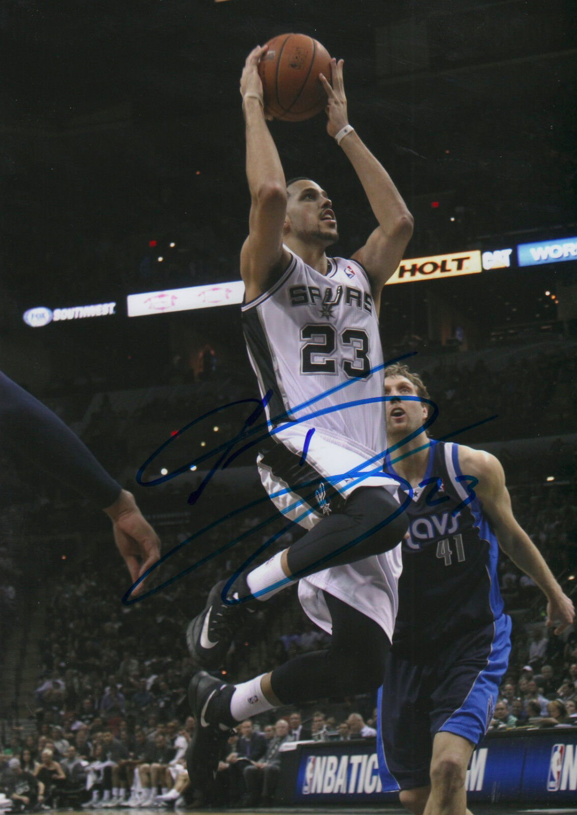 Austin Daye Spurs NBA signed 8x12 inch Photo Poster painting autograph