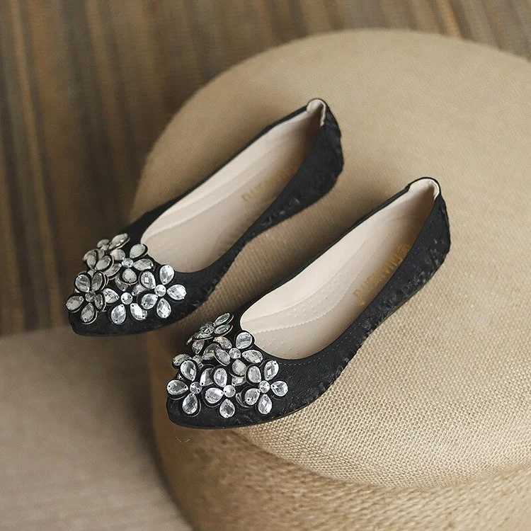 Comfortable Luxury Women's Shoes Pointed Toe Flat Radinnoo.com