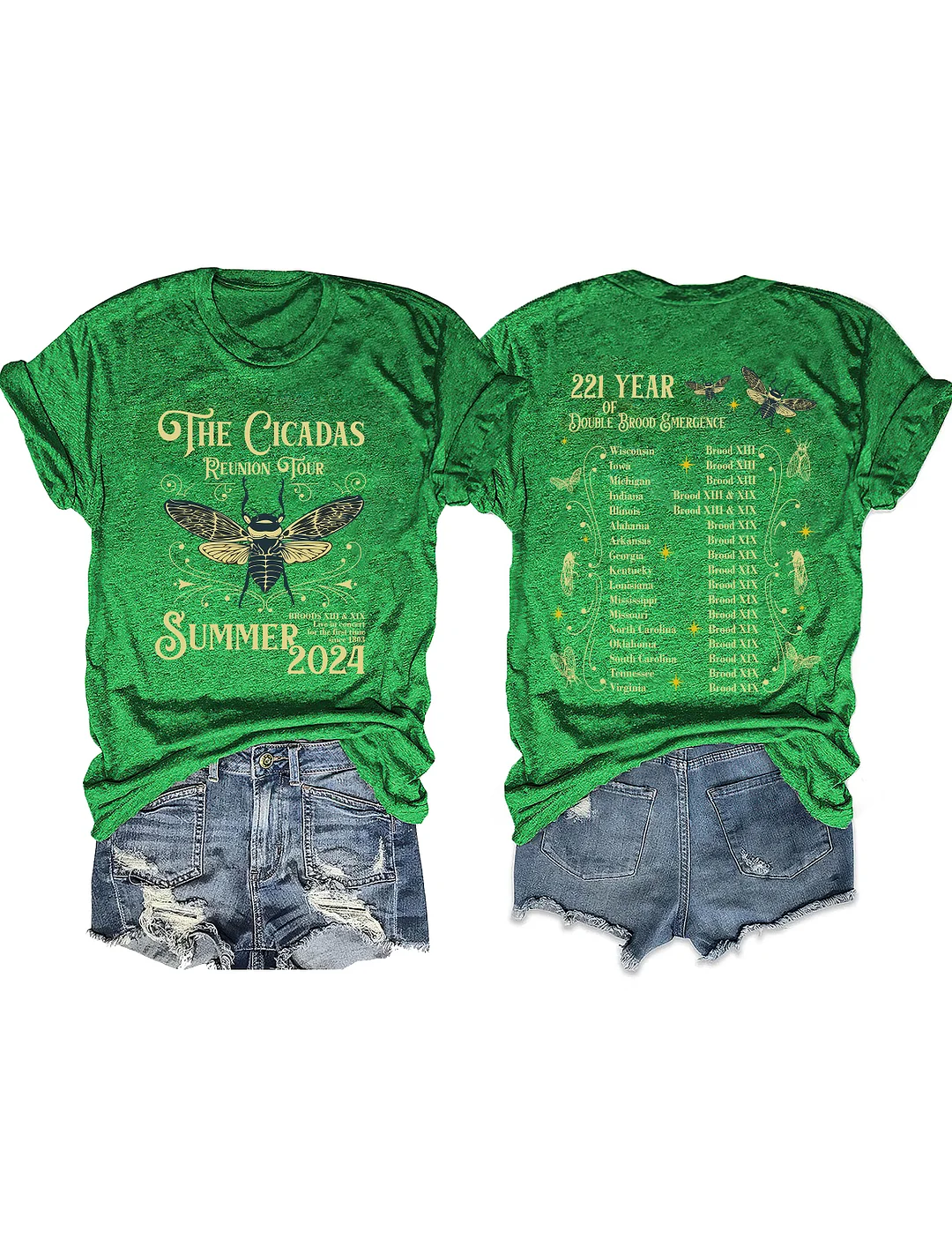 The Cicadas Reunion Tour Summer 2024 T-shirt