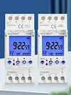 2 Channels Programmable 24Hours Time Clock Big LCD Display Digital Timer Switch