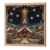 Christmas Series Wooden Framed DIY Pearl Painting Art Kits Decor 20x20cm