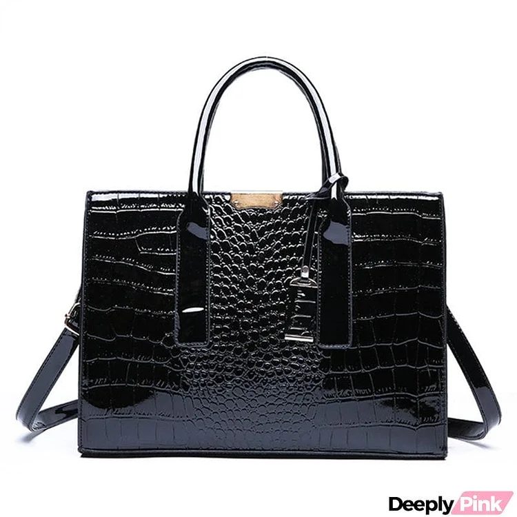 New Stylish Vintage Sequined Crocodile Printed High Quality Handbags