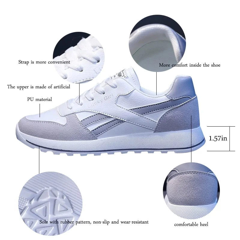 2022 Spring New Women's Shoes Striped Ins Fashion Women Sports Shoes Running Sneakers Wholesale Breathable Shoes