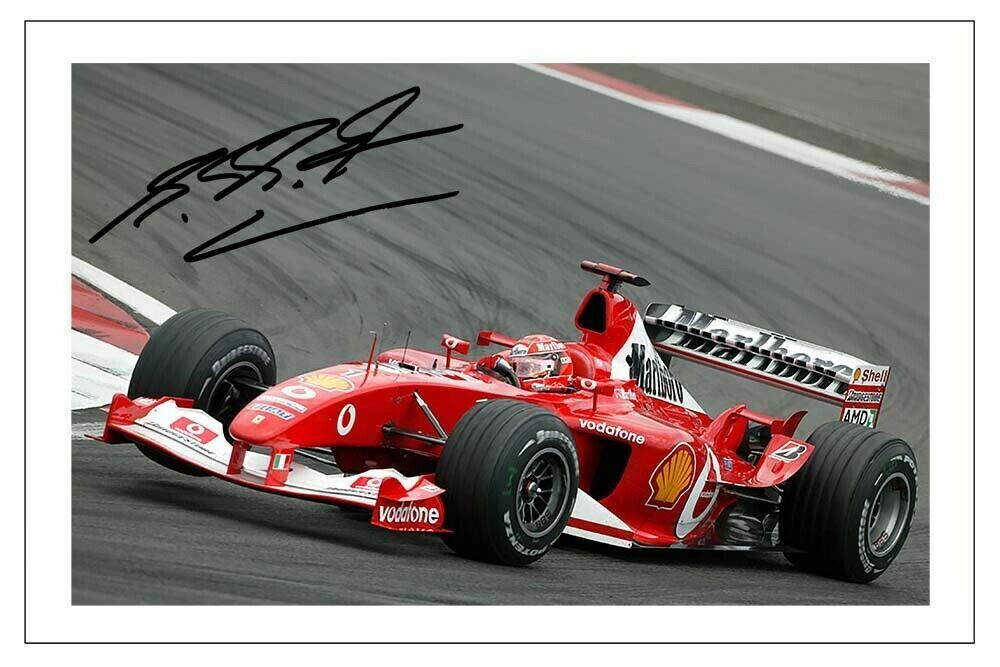 MICHAEL SCHUMACHER F1 7 SIGNED AUTOGRAPH SIGNATURE 8.5X11 Photo Poster painting PICTURE REPRINT