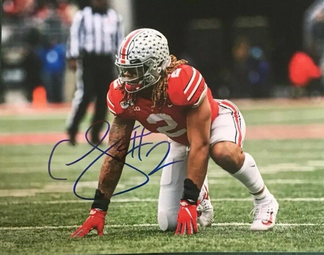 Chase Young Autographed Signed 8x10 Photo Poster painting ( Ohio State Buckeyes ) REPRINT ,