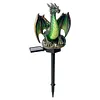 Resin Guardian Solar Garden Stake Light Waterproof Outdoor Figurine