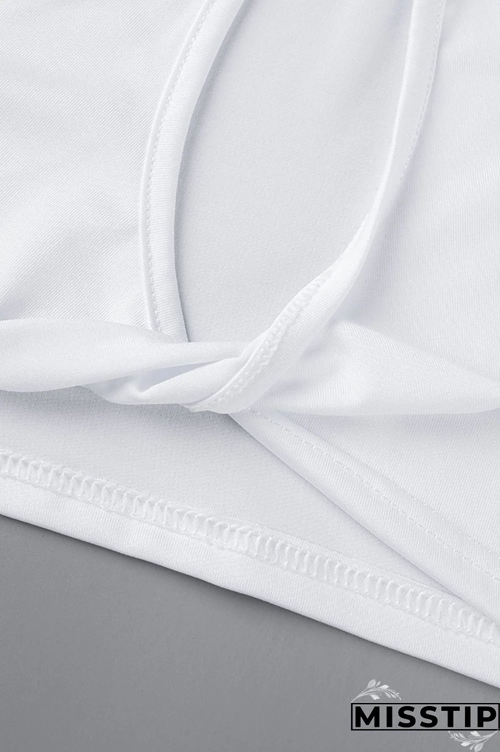 Orange Sexy Casual Solid Hollowed Out Fold O Neck Sleeveless Two Pieces