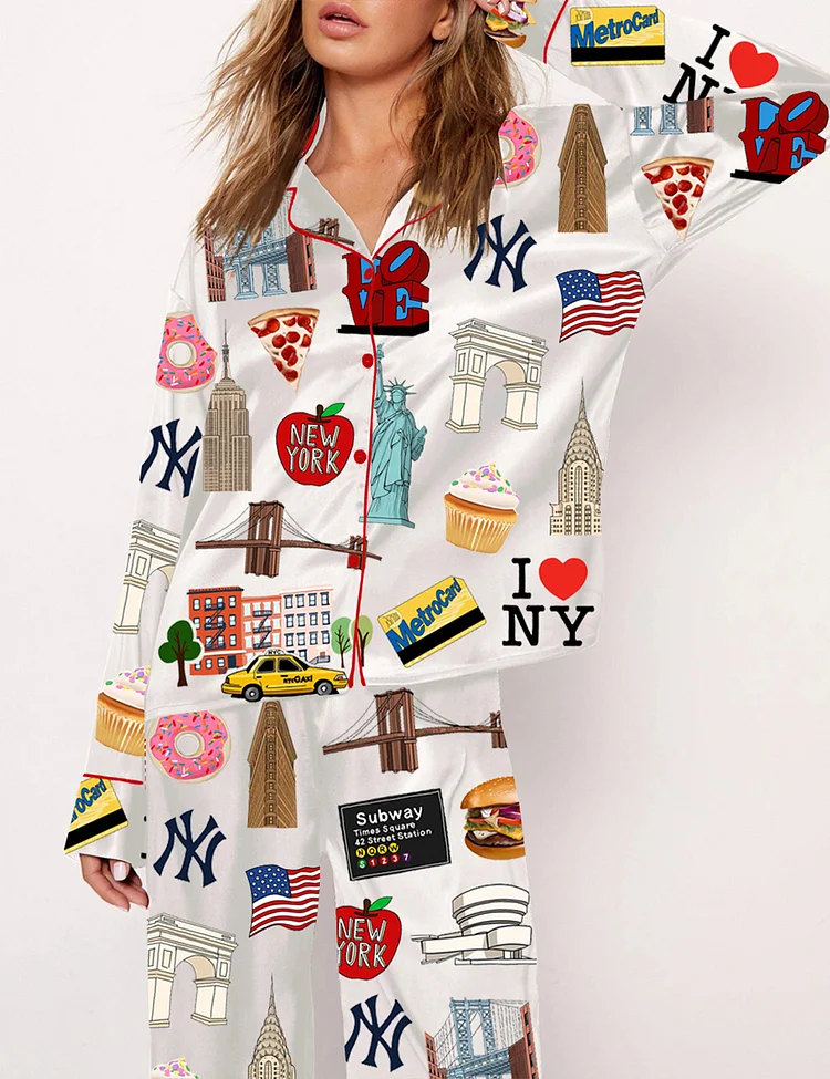 Women's New York Pajama Set