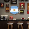 Argentine Flag - Shield Vintage Metal Signs(12*12Inch)