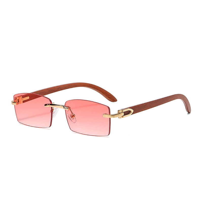 Casual Elegant Minimalist Solid Color Pc Square Frameless Women’s Sunglasses