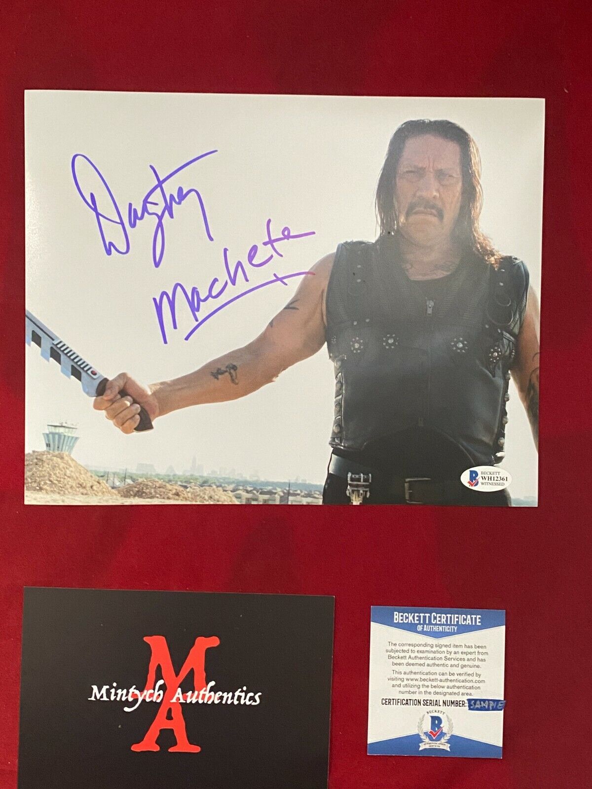 DANNY TREJO AUTOGRAPHED SIGNED 8x10 Photo Poster painting! MACHETE! BECKETT COA!