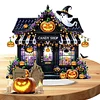 2D flacher Halloween-Druck DIY Diamond Painting Desktop Ornament Kit für Wohnkultur