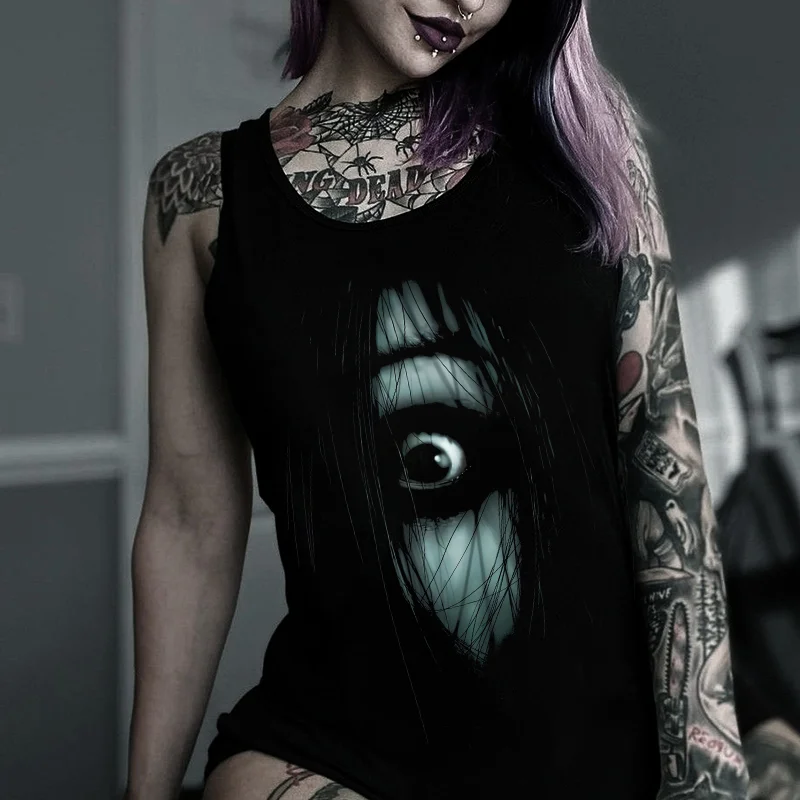 The Grudge Printed Women's Vest -  